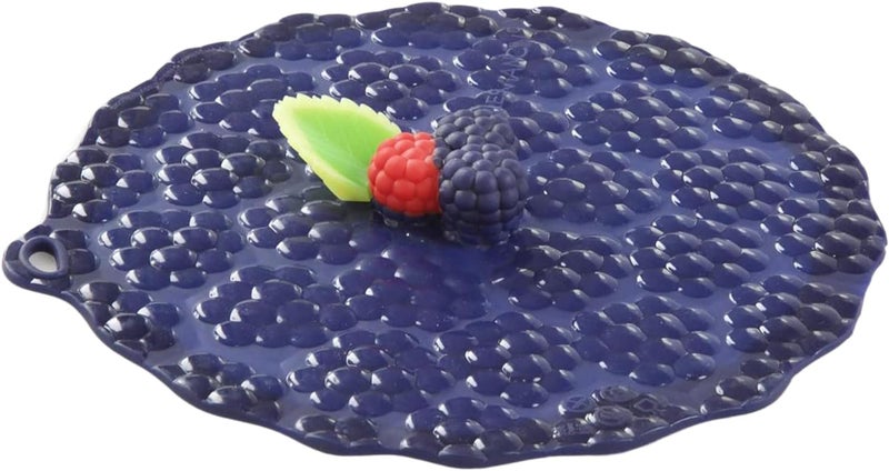 Charles Viancin - Blackberry Silicone Lid for Food Storage and Cooking - 8''/20cm - Airtight Seal on Any Smooth Rim Surface - BPA-Free - Oven, Microwave, Freezer, Stovetop and Dishwasher Safe - Image 1